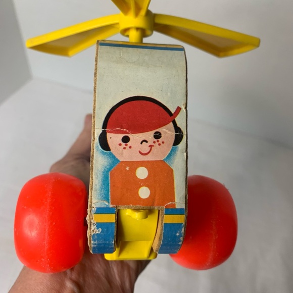 FISHER PRICE | Vintage 1970’s Mini Copter Toy #448 - Picture 6 of 8